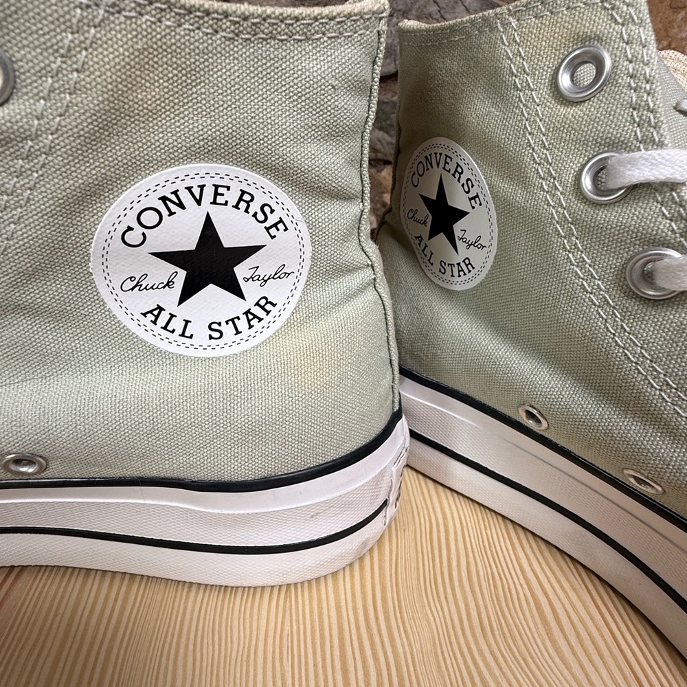 Converse Light Green High Top Sneakers